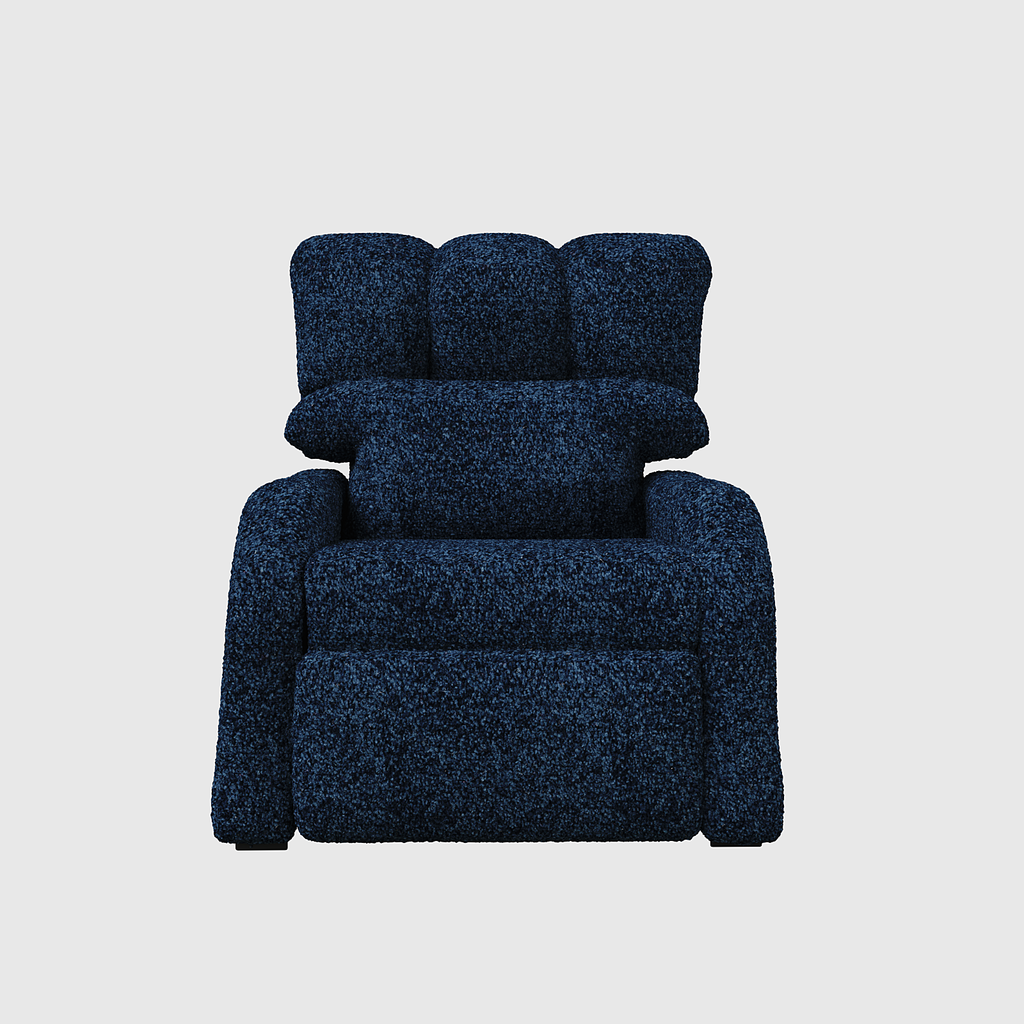 Reposet Madrid – Sillón Reclinable Tapizado en Bouclé, Diseño Moderno y Cómodo