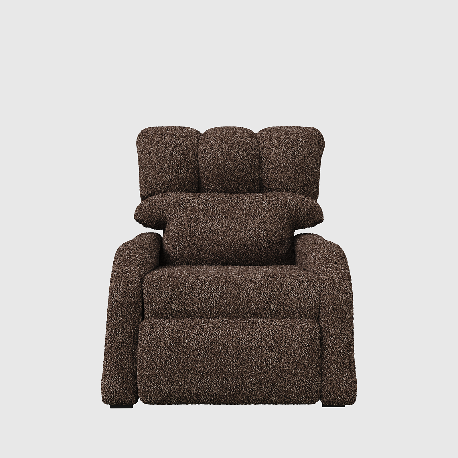 Reposet Madrid – Sillón Reclinable Tapizado en Bouclé, Diseño Moderno y Cómodo