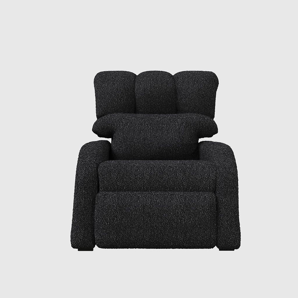 Reposet Madrid – Sillón Reclinable Tapizado en Bouclé, Diseño Moderno y Cómodo