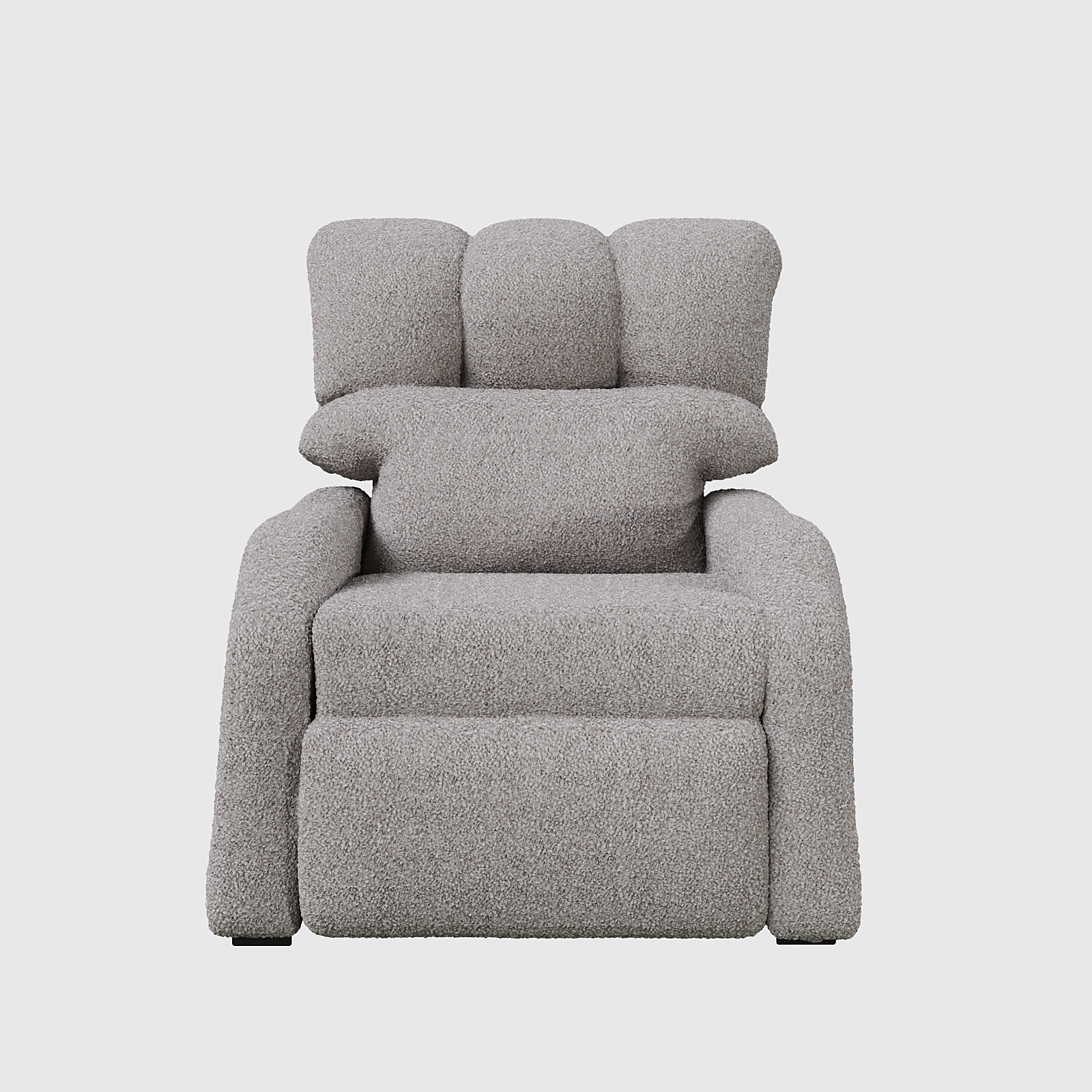 Reposet Madrid – Sillón Reclinable Tapizado en Bouclé, Diseño Moderno y Cómodo