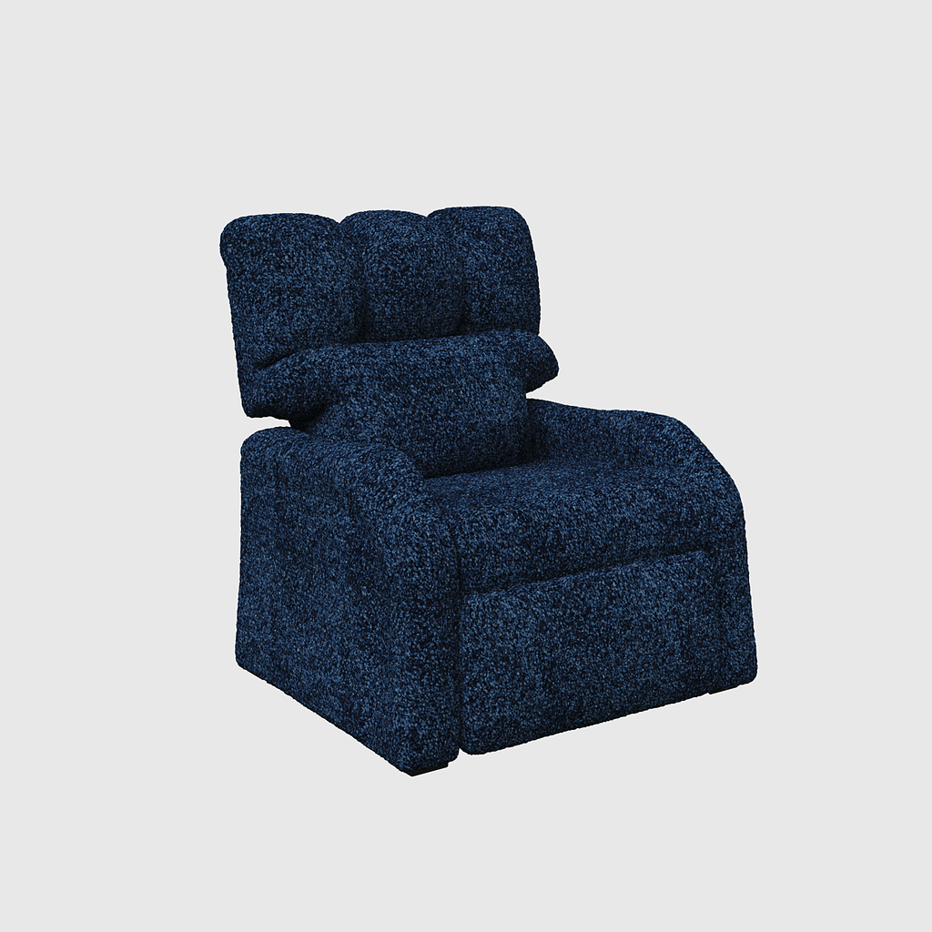 Reposet Madrid – Sillón Reclinable Tapizado en Bouclé, Diseño Moderno y Cómodo