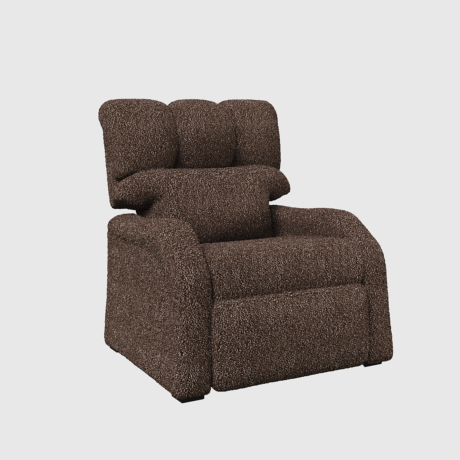 Reposet Madrid – Sillón Reclinable Tapizado en Bouclé, Diseño Moderno y Cómodo