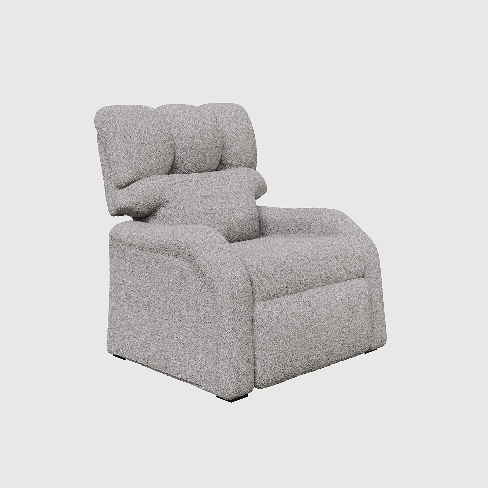 Reposet Madrid – Sillón Reclinable Tapizado en Bouclé, Diseño Moderno y Cómodo