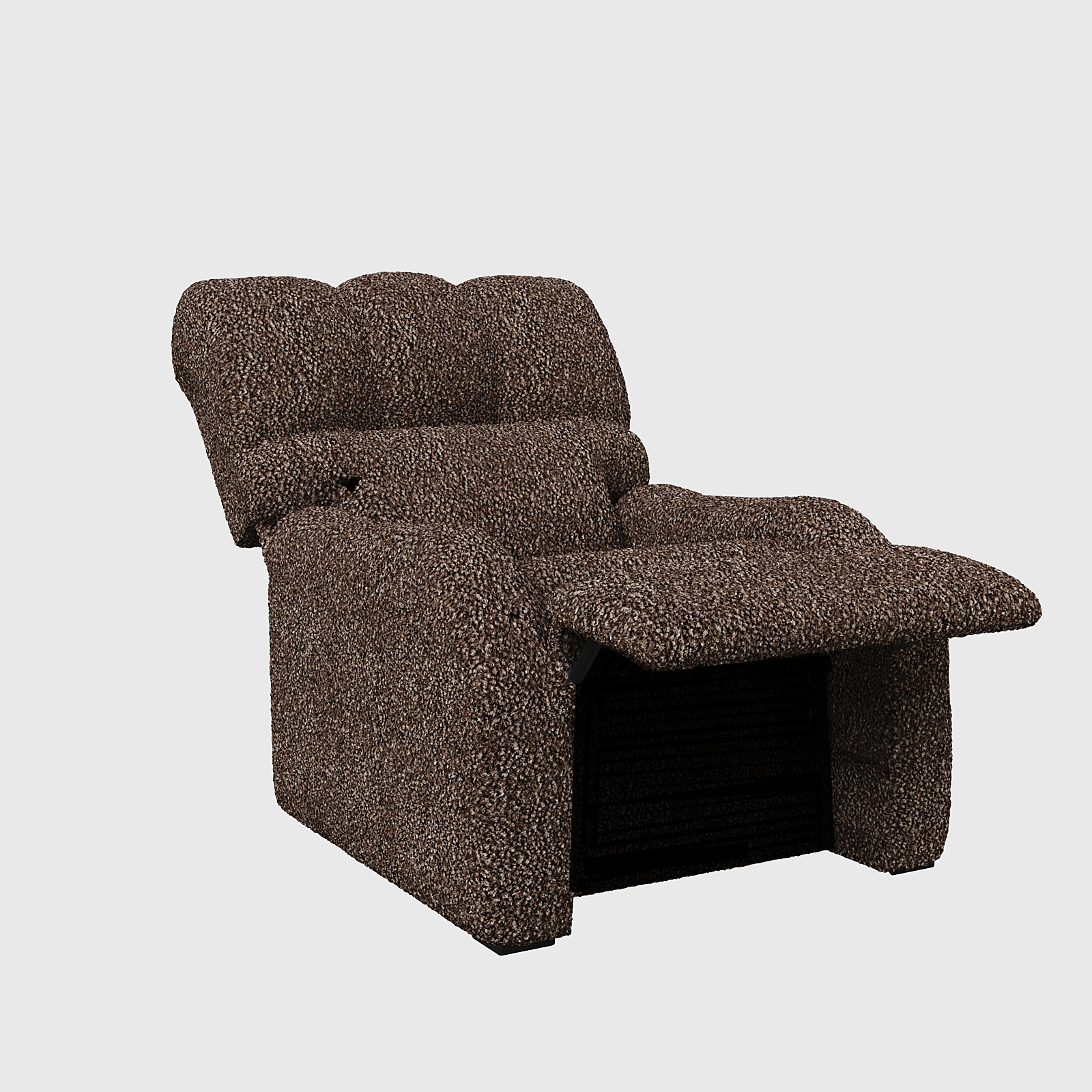 Reposet Madrid – Sillón Reclinable Tapizado en Bouclé, Diseño Moderno y Cómodo