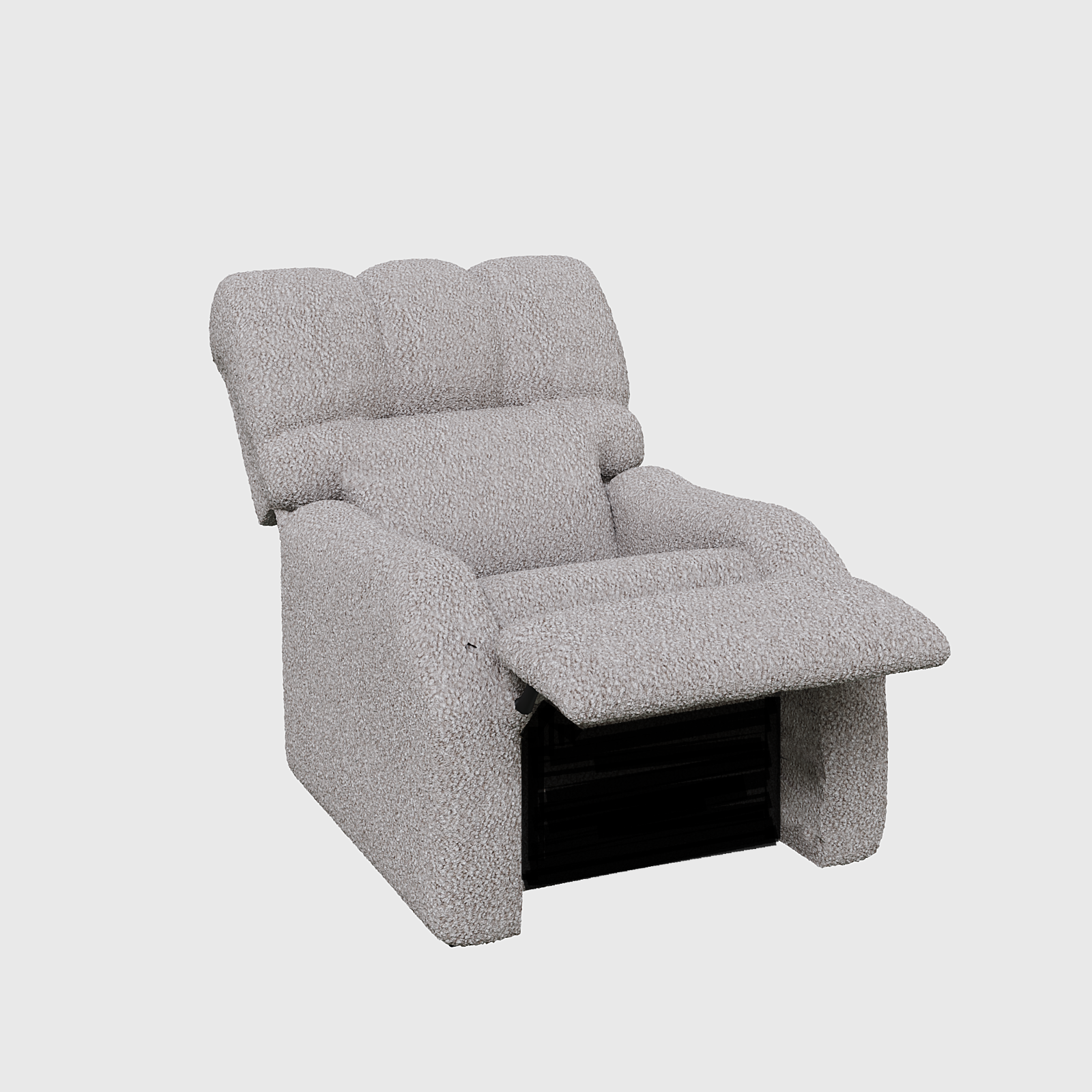 Reposet Madrid – Sillón Reclinable Tapizado en Bouclé, Diseño Moderno y Cómodo