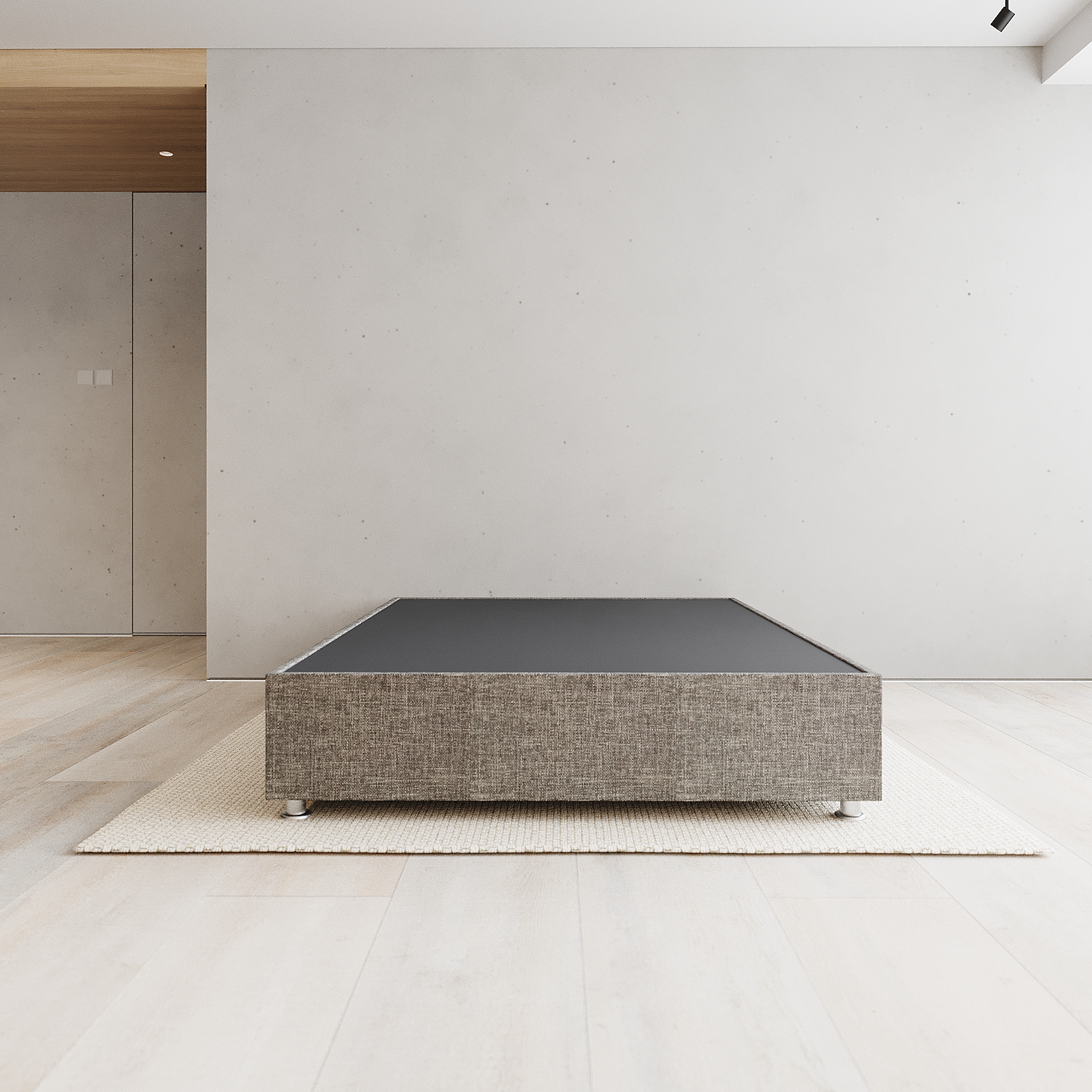 Base Box Luján  Matrimonial – Tapizada en Linato o Terciopelo para Cama