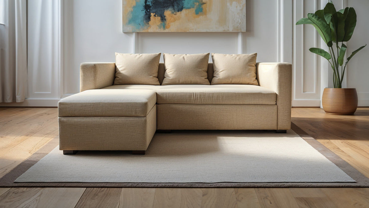 Sillón Sala Modular 2 Colima Tapiz Linato | Sofá + Taburete