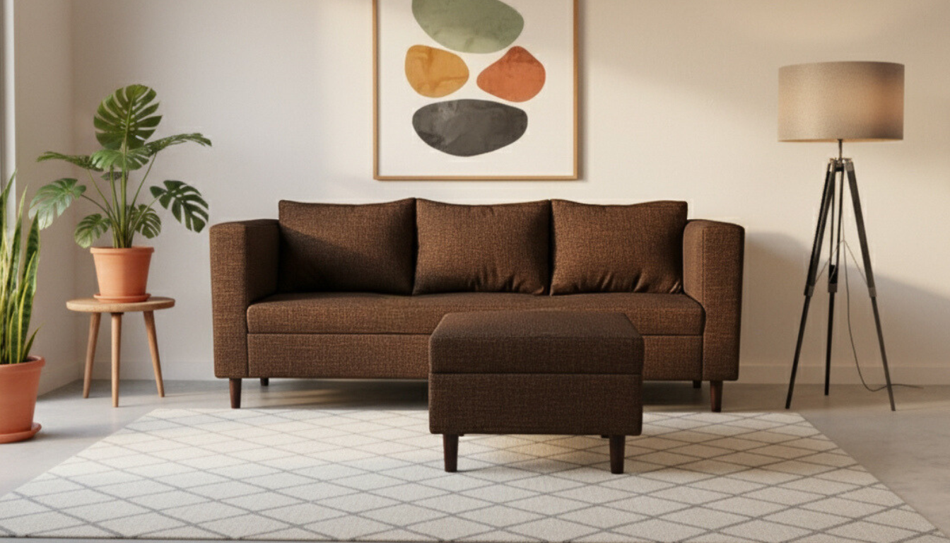 Sala Esquinera En L Sillón Roma | Sofá + Ottoman