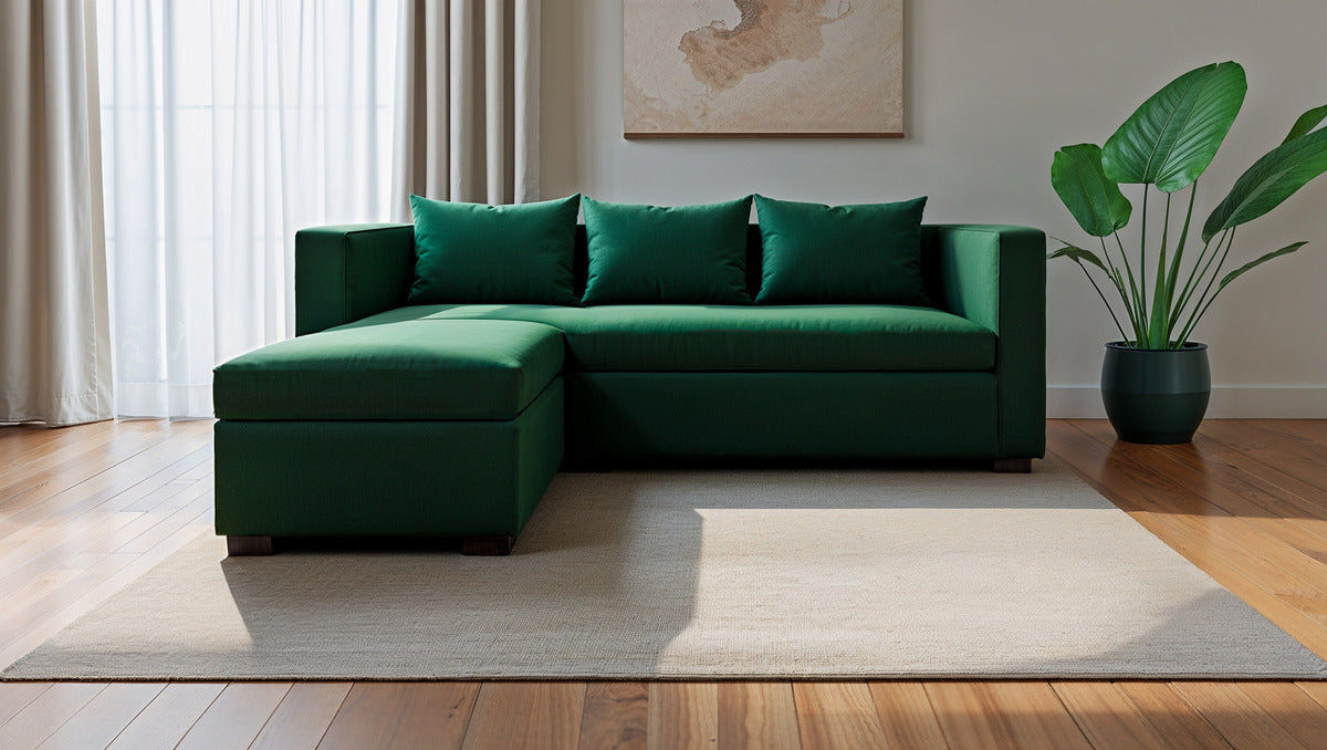 Sillón Sala Modular 2 Colima Tapiz Linato | Sofá + Taburete