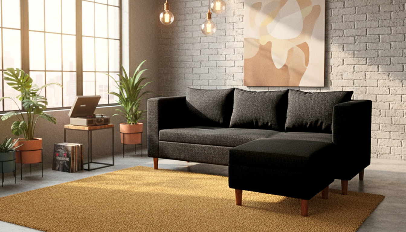 Sala Esquinera En L Sillón Roma | Sofá + Ottoman