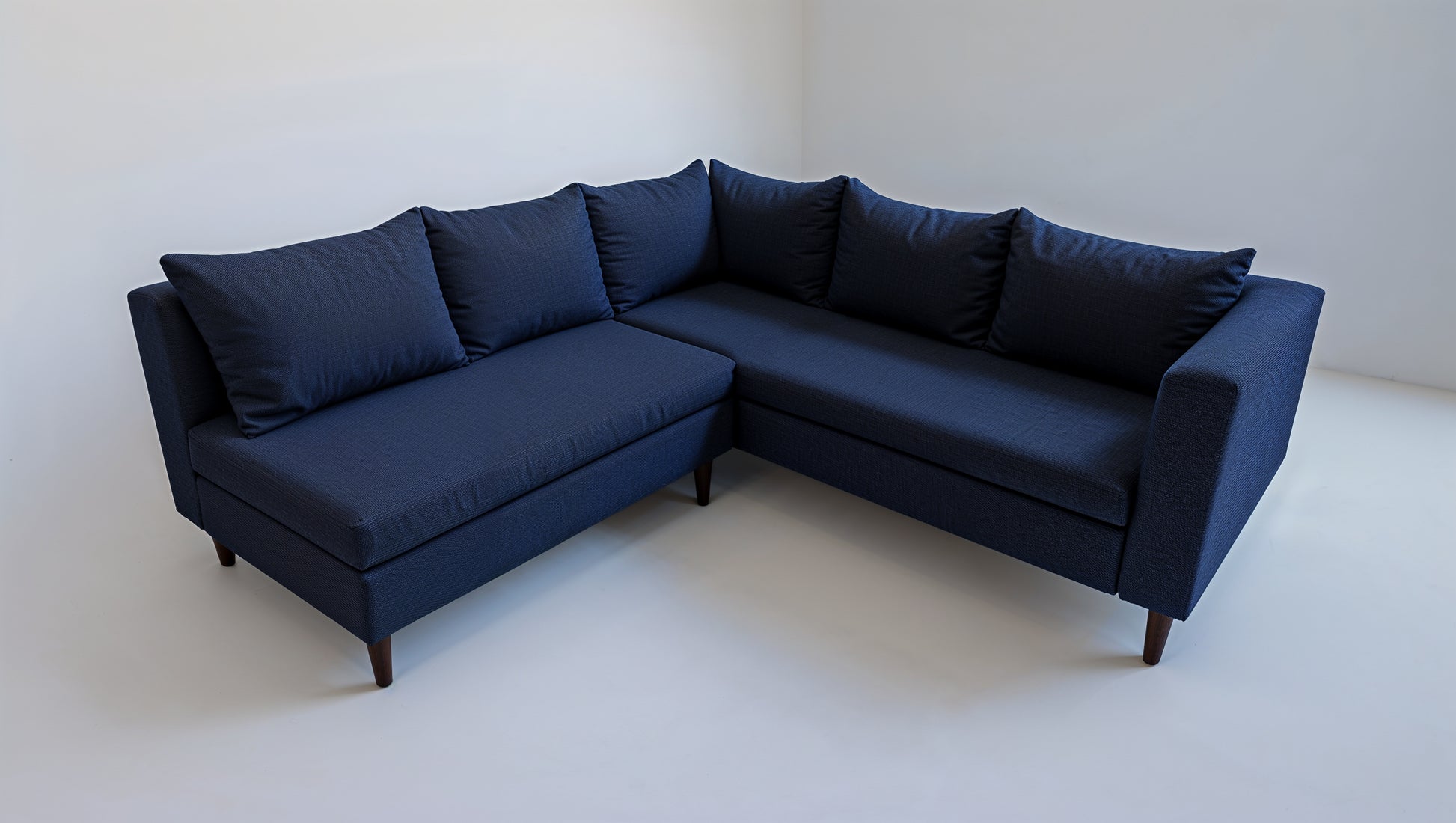 Sala Italia Moderna – Sofá + Loveseat Tapizados en Tela Razor de Tejido Suave