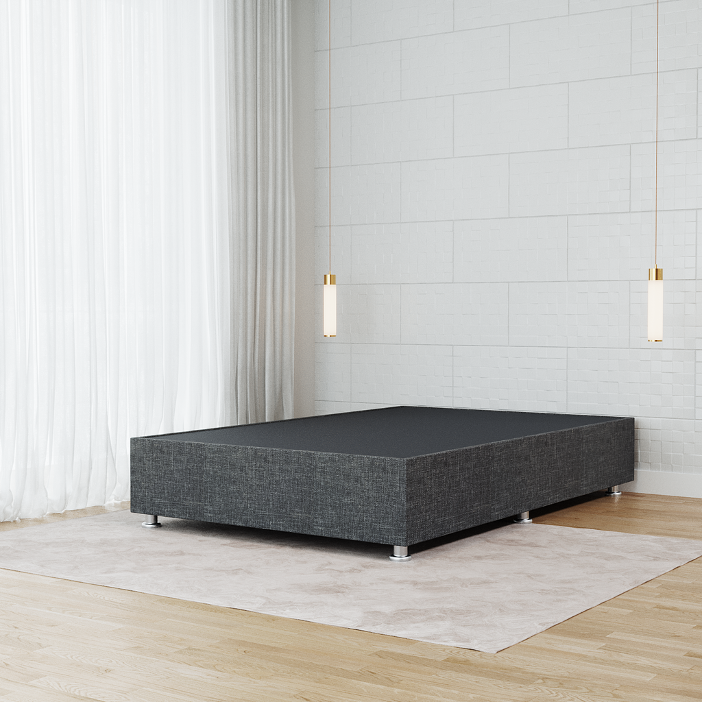 Base Box Luján  Matrimonial – Tapizada en Linato o Terciopelo para Cama