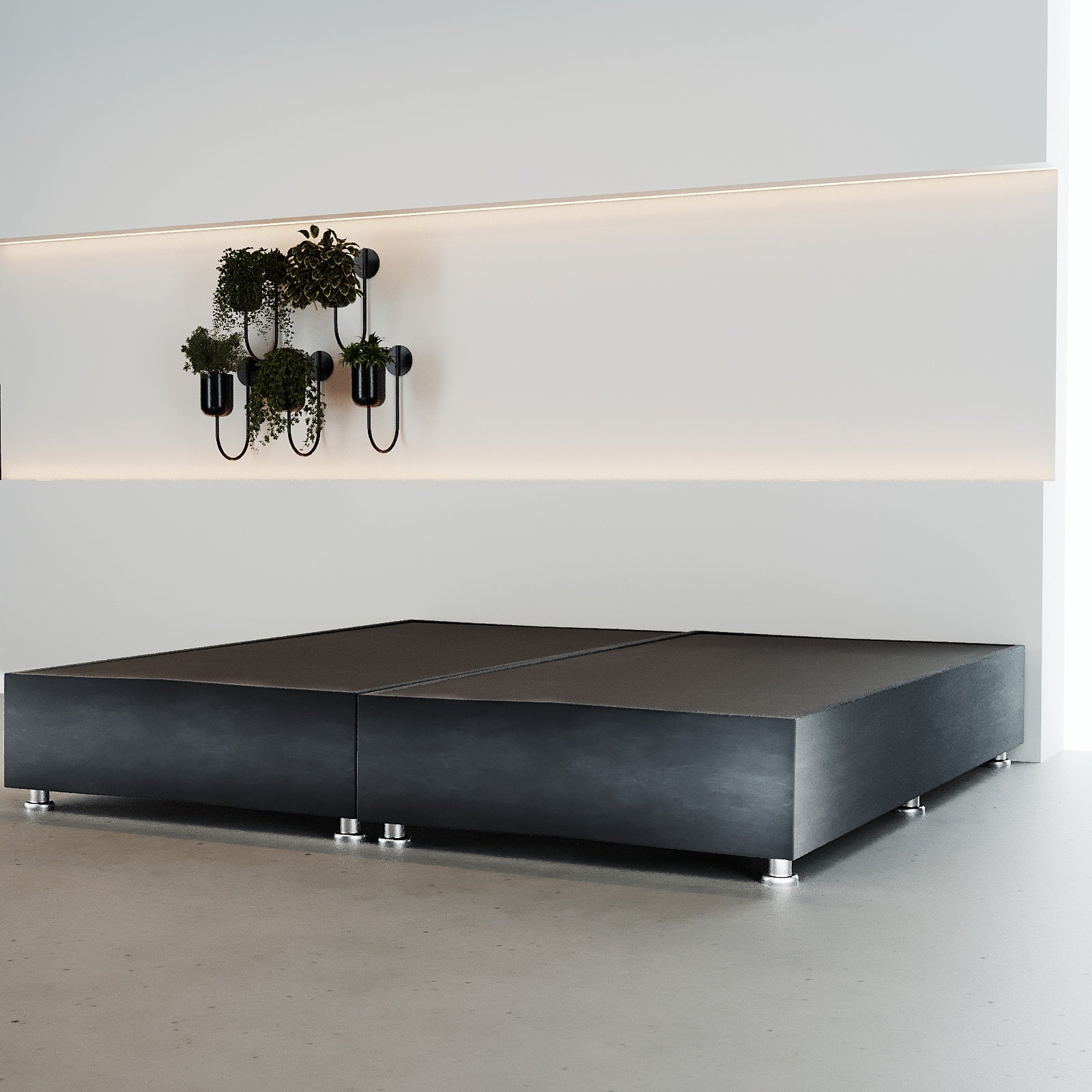 Base Box Luján  King Size – Tapizada en Linato o Terciopelo para Cama