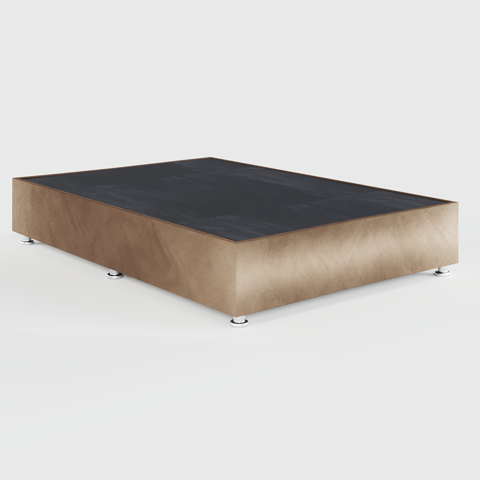 Base Box Luján  Matrimonial – Tapizada en Linato o Terciopelo para Cama