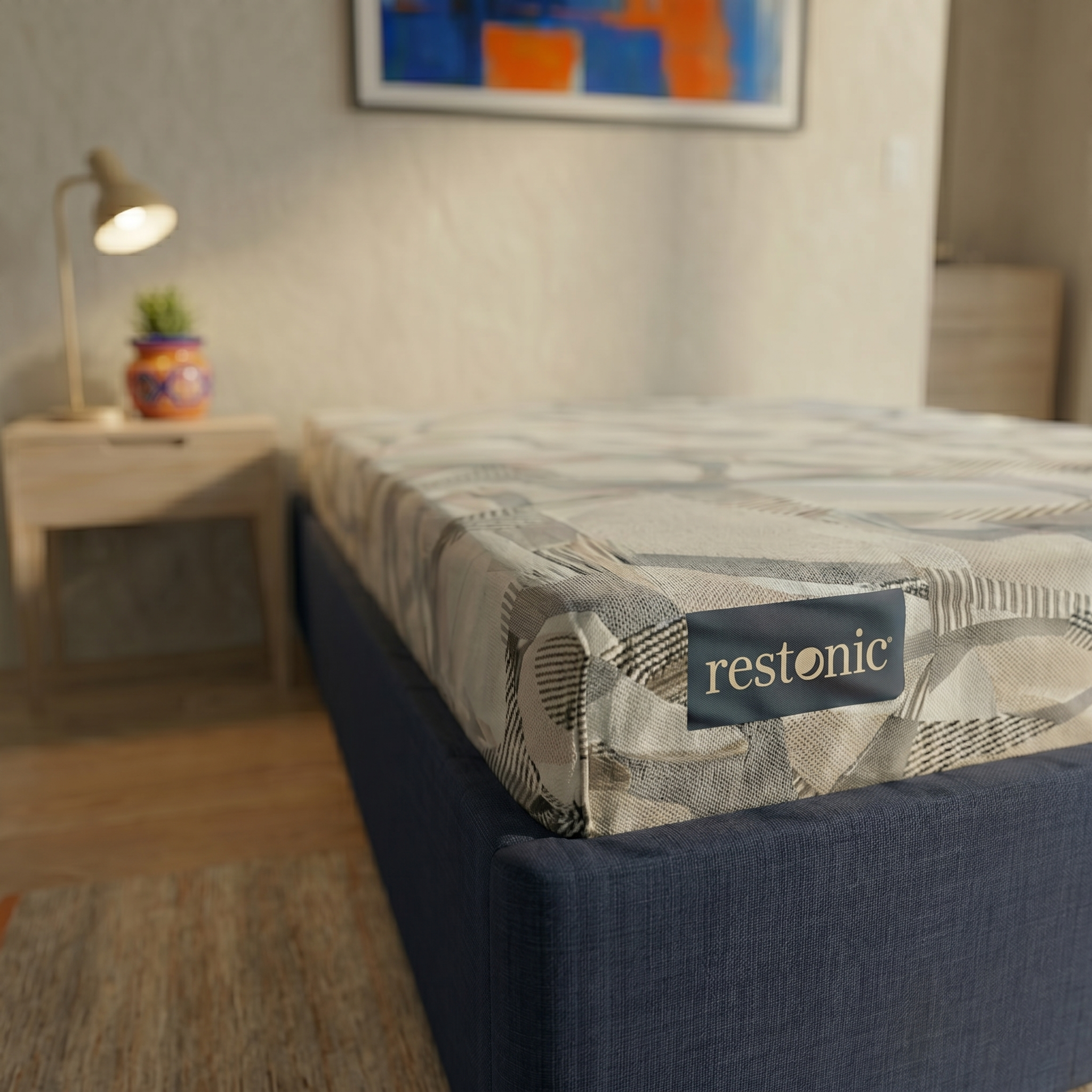 Colchón Restonic Matrimonial Memory Foam Enrollado al Vacío
