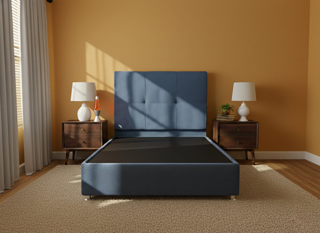 Cama Queen Size| Box + Cabecera  | Tapiz Oslo