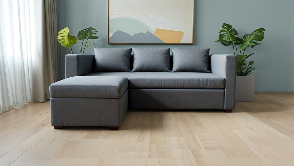 Sillón Sala Modular 2 Colima Tapiz Linato | Sofá + Taburete