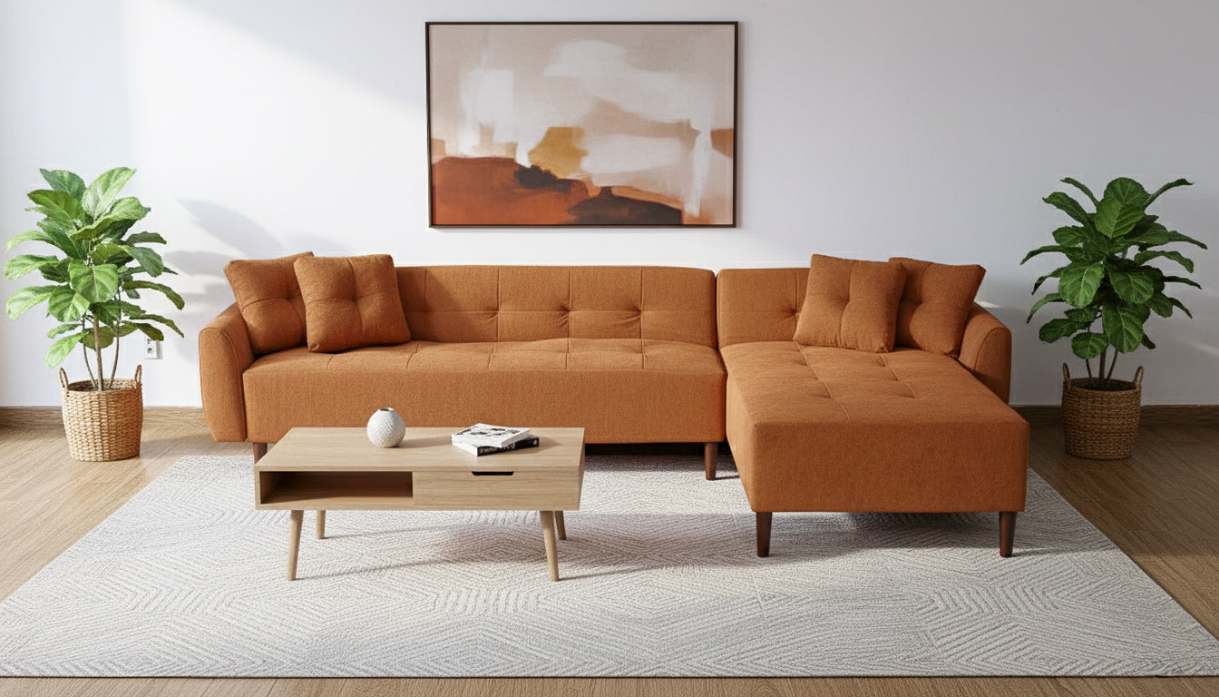 Sala  Esquinera en L California | Modular Reversible | Sofá Cama