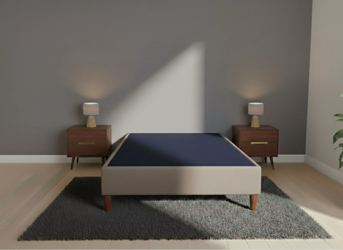 Cama Matrimonial| Box + Cabecera -  Tapiz Oslo