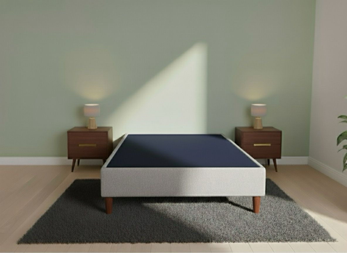 Cama Matrimonial| Box + Cabecera -  Tapiz Oslo