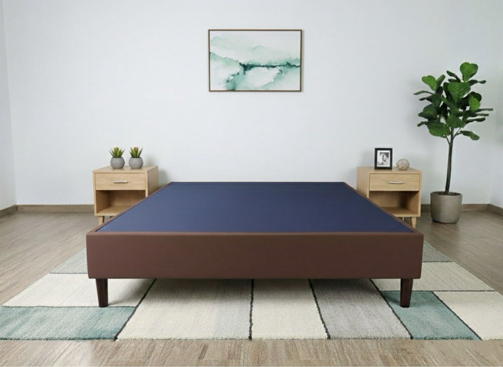 Cama Matrimonial| Box + Cabecera -  Tapiz Oslo