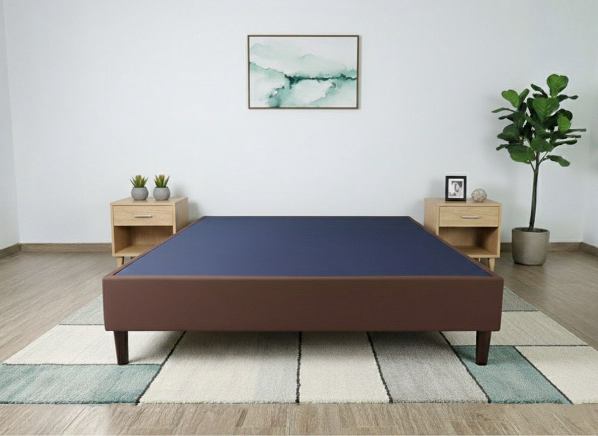 Cama Matrimonial| Box + Cabecera -  Tapiz Oslo