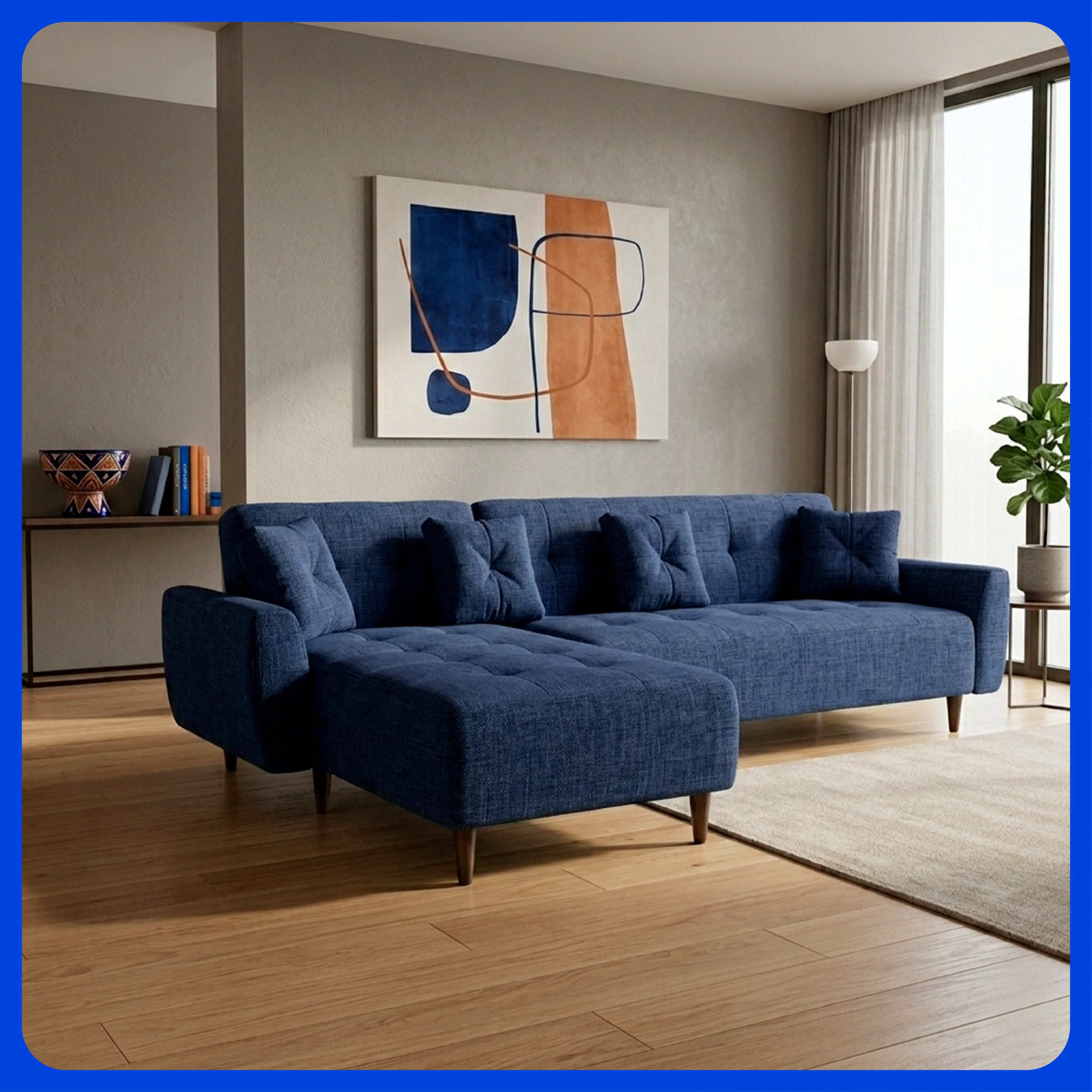Sala Esquinera California Sofá Cama Reclinable Queen Size