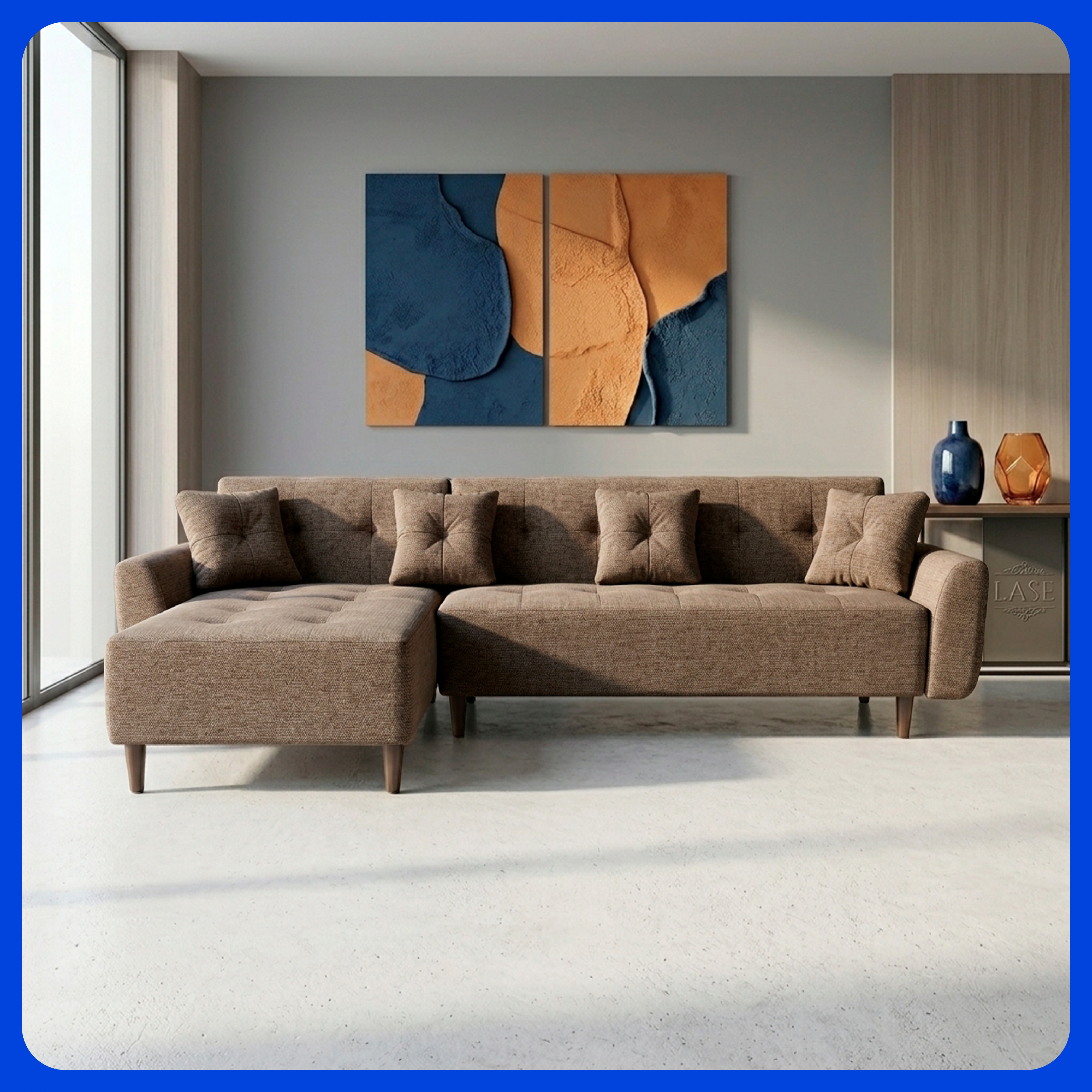 Sala Esquinera California Sofá Cama Reclinable Queen Size