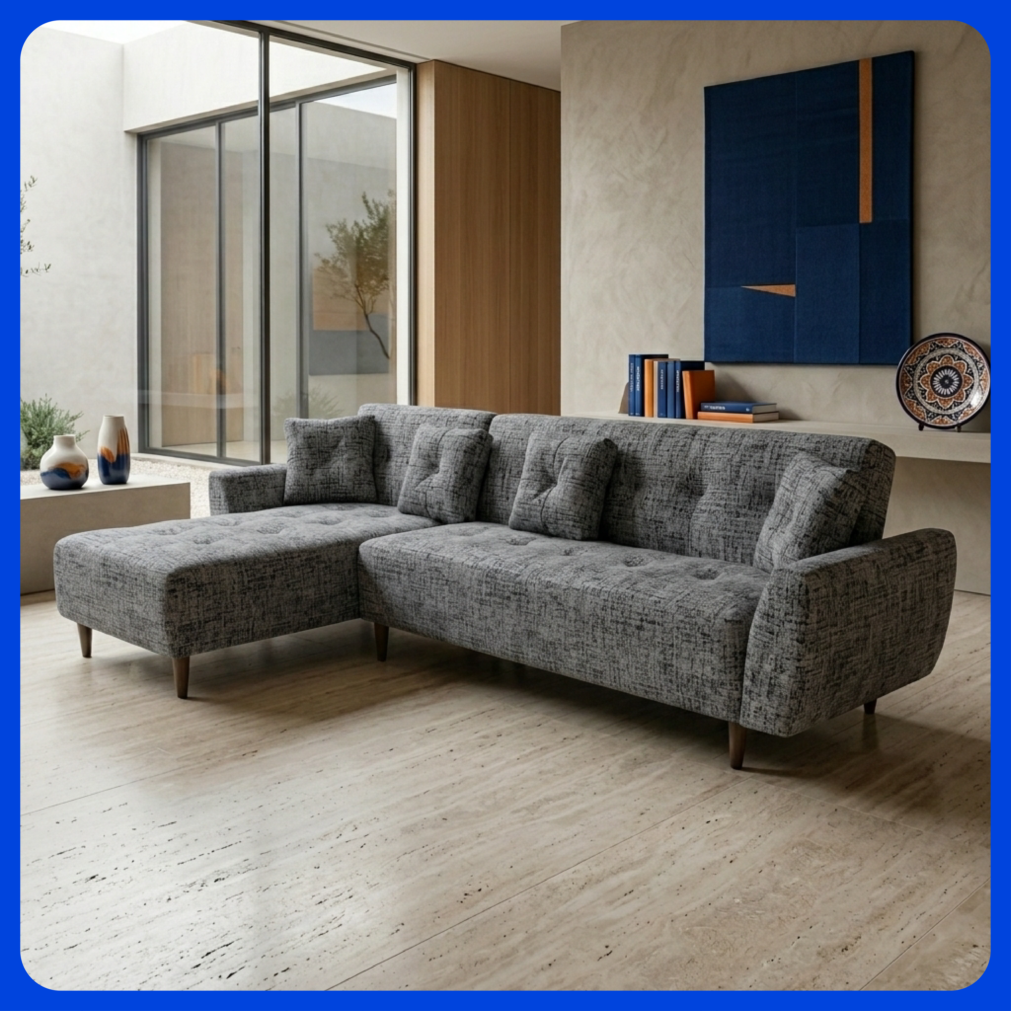 Sala Esquinera California Sofá Cama Reclinable Queen Size