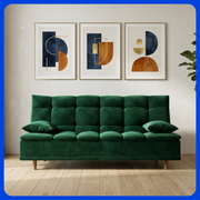 Sofá Cama Janeiro Velvet Reclinable 3 Posiciones