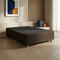 Base Cama Box Luján Individual Resistente y Silenciosa Tapiz Lino