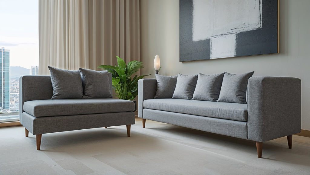 Sala Esquinera en L Italia | Sofá Modular + Loveseat Reversible