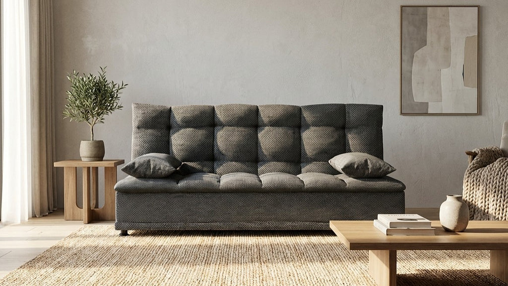 Sofá Cama Río Reclinable 3 Posiciones 3 Plazas con Cojines