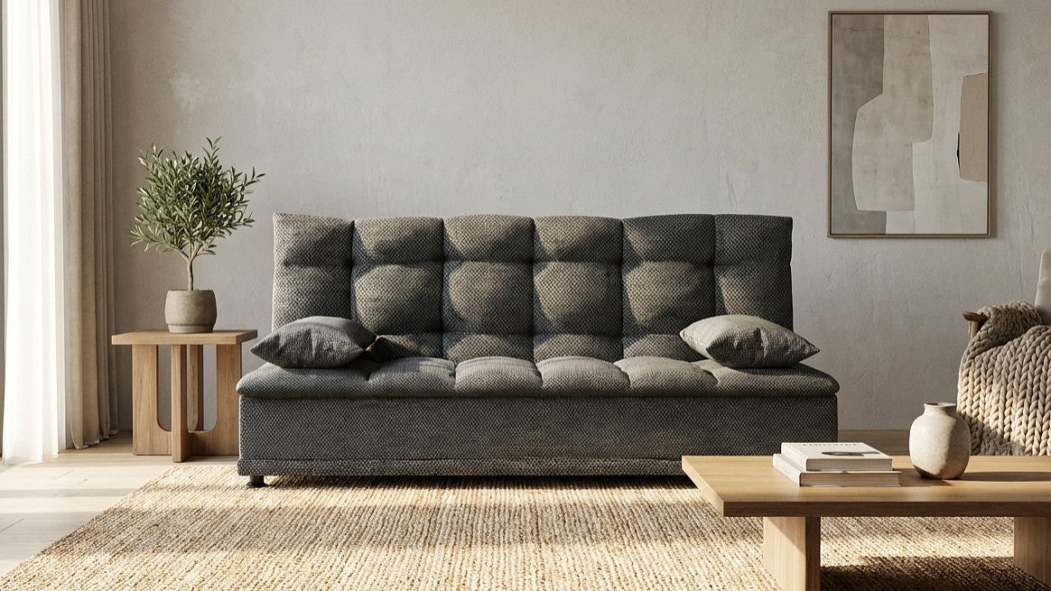 Sofá Cama Río Reclinable 3 Posiciones 3 Plazas con Cojines