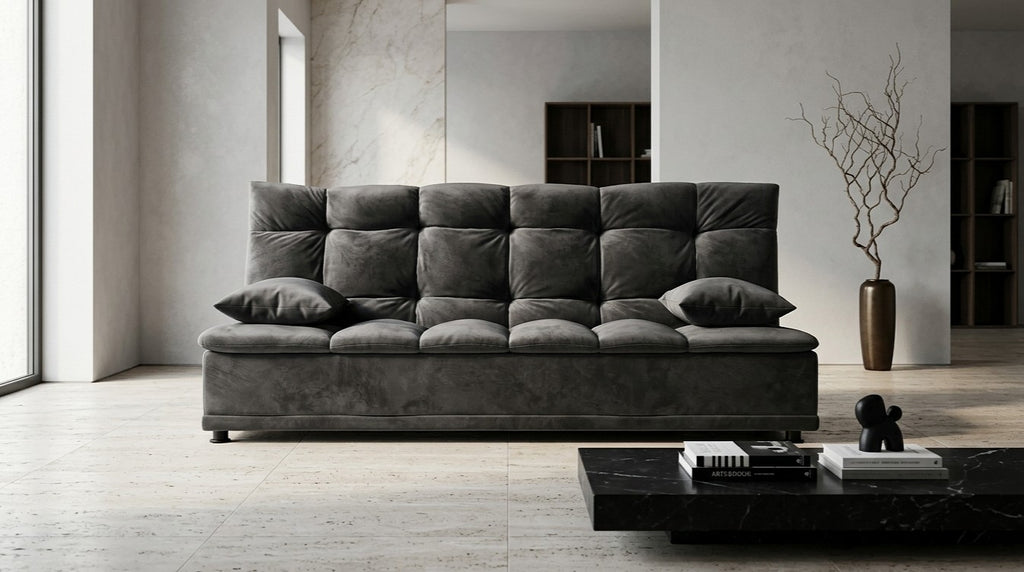 Sofá Cama Río Reclinable 3 Posiciones 3 Plazas con Cojines